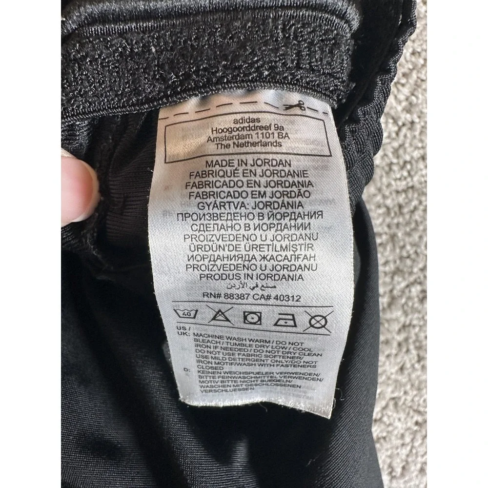 Adidas Three Stripes Tricot Track‎ Pants Black Size M Pull on Logo Athleisure